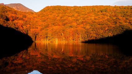 蔦沼の紅葉 青森県十和田市