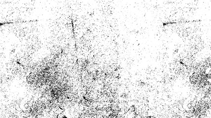 Black Grainy Texture Isolated On White Background. Dust Overlay. Dark Noise Granules. Digitally Generated Image. Vector Design Elements, Illustration,  Monochrome abstract splattered background.