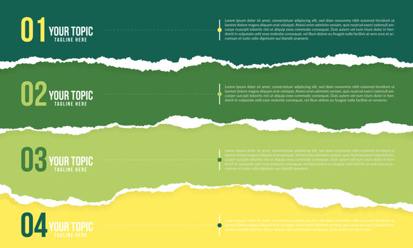 Realistic torn or ripped paper background for text message or social media advertising design. Company business infographic layout. Information flow chart or success marketing data presentation banner