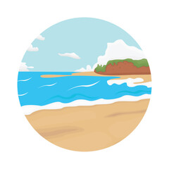 beach illustration