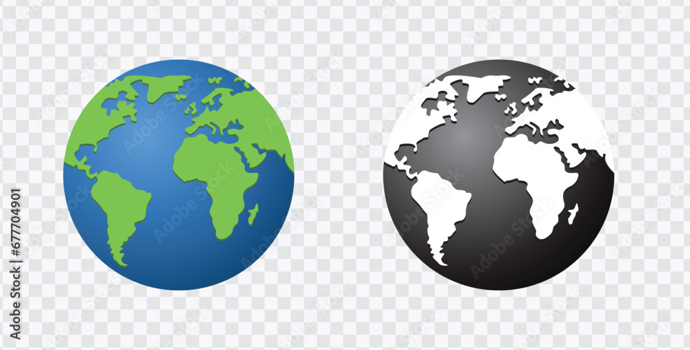 Wall mural discover the world in detail with our global map icon set sleek and minimalist symbols for an intern