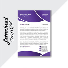 Vector Modern Simple Latter head Template Design, corporate latter head design for your business, vector template latter head.