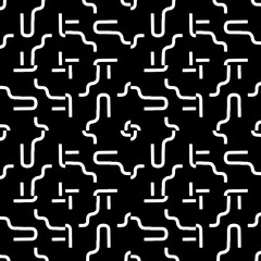 White background with black pattern. Seamless texture for fashion, textile design,  on wall paper, wrapping paper, fabrics and home decor. Repeat pattern.