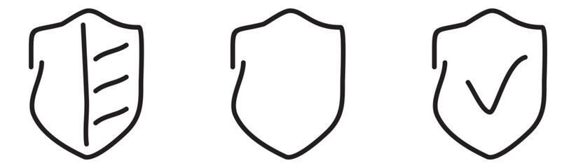 Fototapeta premium Security set icons