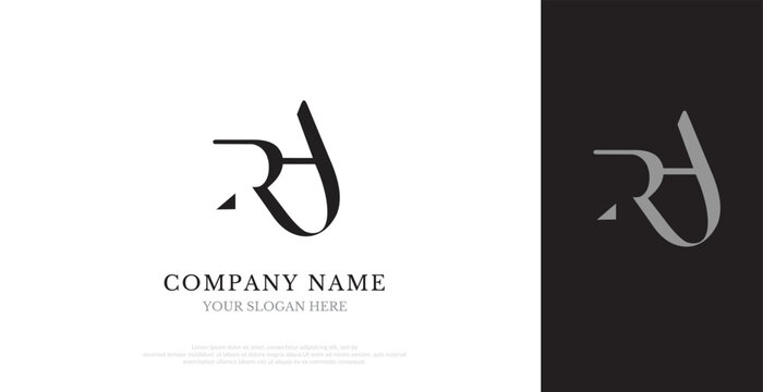 Initial RA Logo Design Vector 