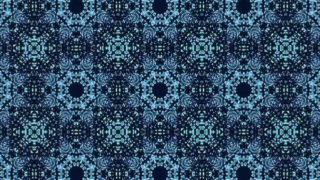 Kaleidoscope ornament mandala motion tile background pattern animation wallpaper