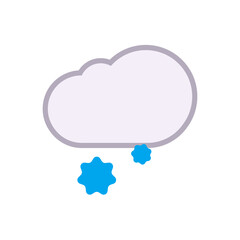 Cloud with snow