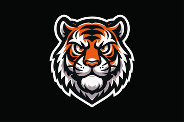 Dynamic Vector Tiger Mascot Logo - High-Quality, Versatile Sports Team Emblem Design