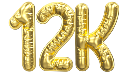 Font With Number 3D Rendering