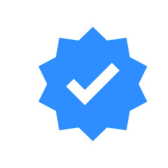 blue checkmark validation social media