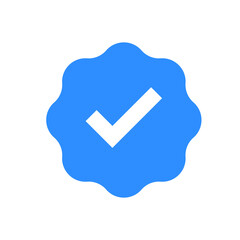 blue checkmark validation social media