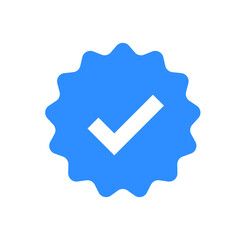 blue checkmark validation social media