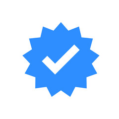 blue checkmark validation social media