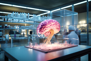 Representation of human brain simulation in a state-of-the-art laboratory setting