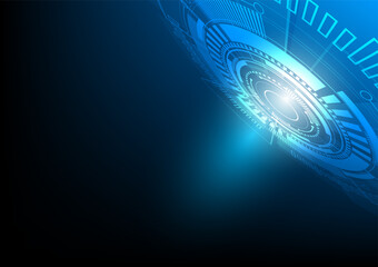 Abstract technology background Hi-tech communication concept futuristic digital innovation background vector illustration, Bright circle and shine the light within.