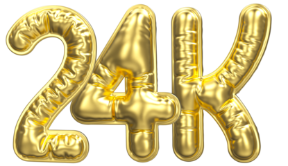 Font With Number 3D Rendering