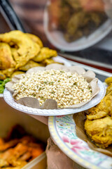 The appearance of toge for rawon soto in the sales window