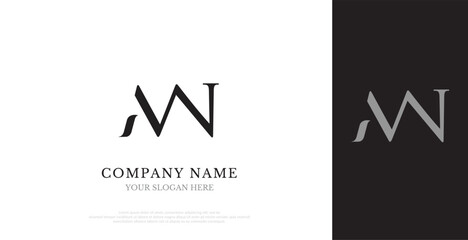 Initial MN Logo Design Vector 