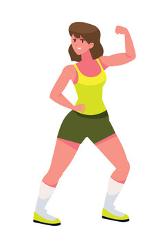 fitness woman standing