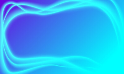 Abstract blue backdrop, transparent translucid glow effect, smooth blurred lines.