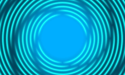 Obraz premium Circular spiral neon lights backdrop