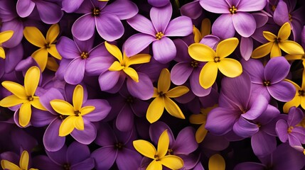 floral blooming yellow purple close illustration beauty beautiful, bloom garden, flower nature...