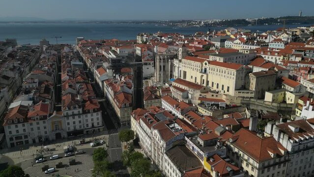 Lisboa Bairro Alto Carmo Portugal Arquitetura Paisagem Urbana P&ocirc;r Sol Miradouros Ruas Cultura Portuguesa Europa Azulejos Vida Noturna S&eacute; Lisboa Miradouro Santa Catarina Fado Alfama Tradicional Drone
