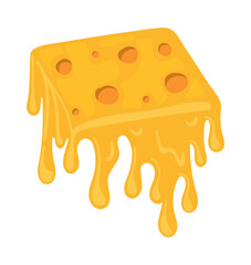 cheese sliced melted fresh