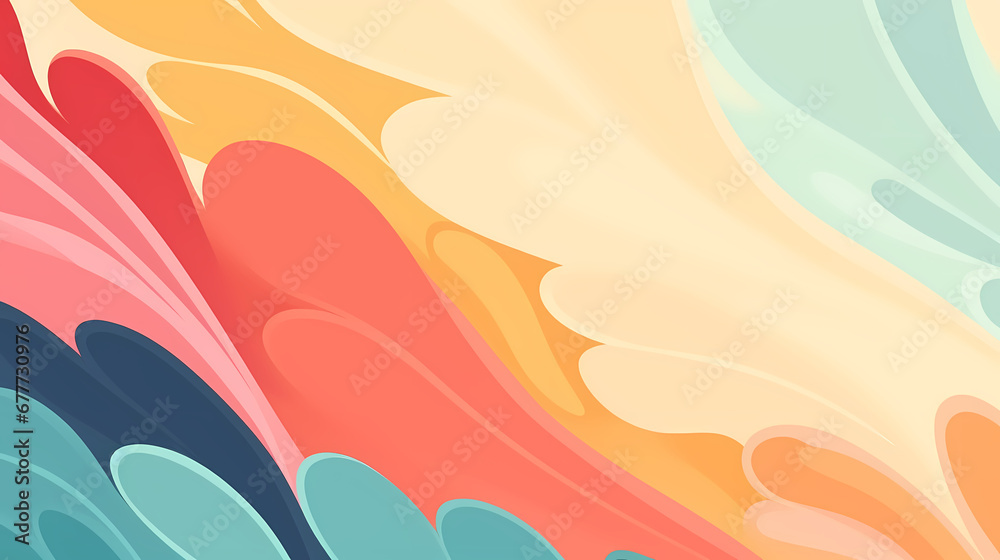 Wall mural simple vector abstract poster web page ppt background, digital technology background