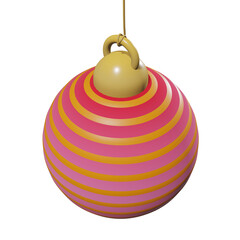 three christmas balls