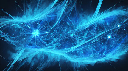 Blue digital element background