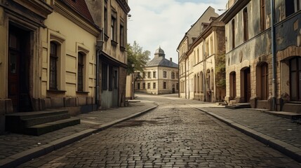 Empty Old Town Streets Photography
