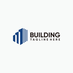 real estate, creative house, abstract buildings logo design template