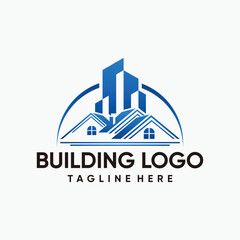 Naklejka premium real estate, creative house, abstract buildings logo design template