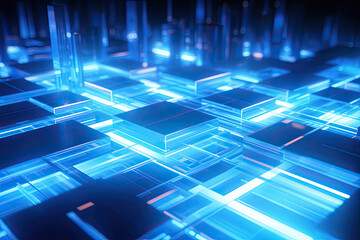 bright blue futuristic abstract geometric-shaped background graphic, wallpaper, contemporary, beautiful, modern, 3d textured backdrop, 