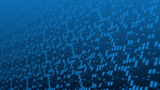 Abstract blue binary code background
