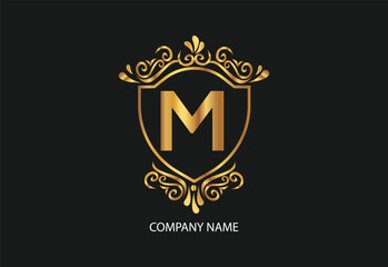 latter M natural and organic logo modern design. Natural logo for branding, corporate identity and business card