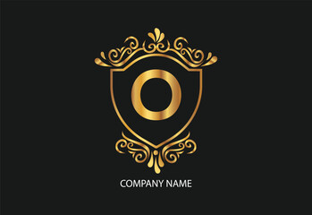 latter O natural and organic logo modern design. Natural logo for branding, corporate identity and business card