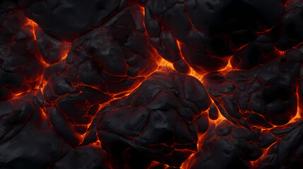 Dark magma poster web page PPT background