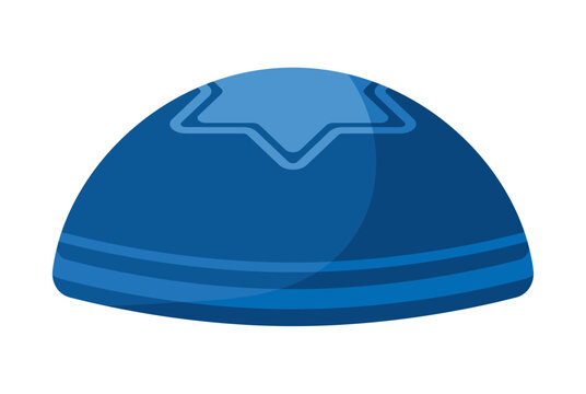 hanukkah blue kippah