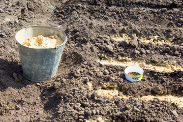 Beds and a bucket of sand. © ihtiandr73