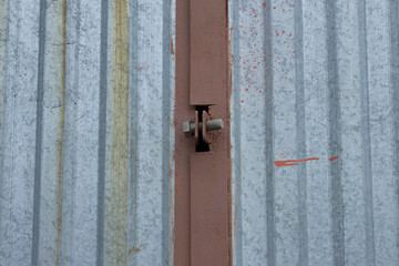 The gate is bolted shut.