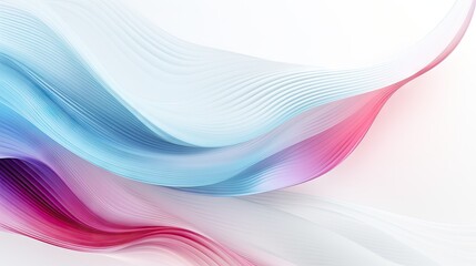  a white, blue, and pink abstract background with wavy lines on the left side of the image and on the right side of the left side of the image.  generative ai