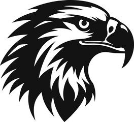 eagle illustration symbol. eagle silhouette.