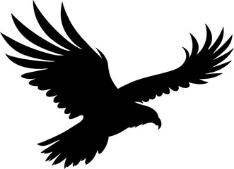 Fototapeta premium eagle illustration symbol. eagle silhouette.