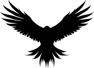 eagle illustration symbol. eagle silhouette.