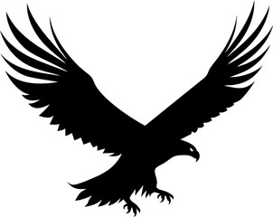 Bald eagle head, black and white isolated on white background, mascot, design element for business, shirt, t shirt, logo, label, emblem, tatoo, sign, poster, Vintage, emblems, Vector illustration