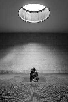 Berlin, Germany - October 12, 2023: The Neue Wache, the memorial for the victims of war and dictatorship.
