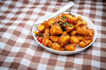 Cube Fried Tofu