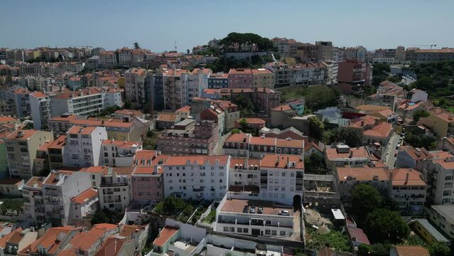 Lisboa Bairro Alto Carmo Portugal Arquitetura Paisagem Urbana P&ocirc;r Sol Miradouros Ruas Cultura Portuguesa Europa Azulejos Vida Noturna S&eacute; Lisboa Miradouro Santa Catarina Fado Alfama Tradicional Drone
